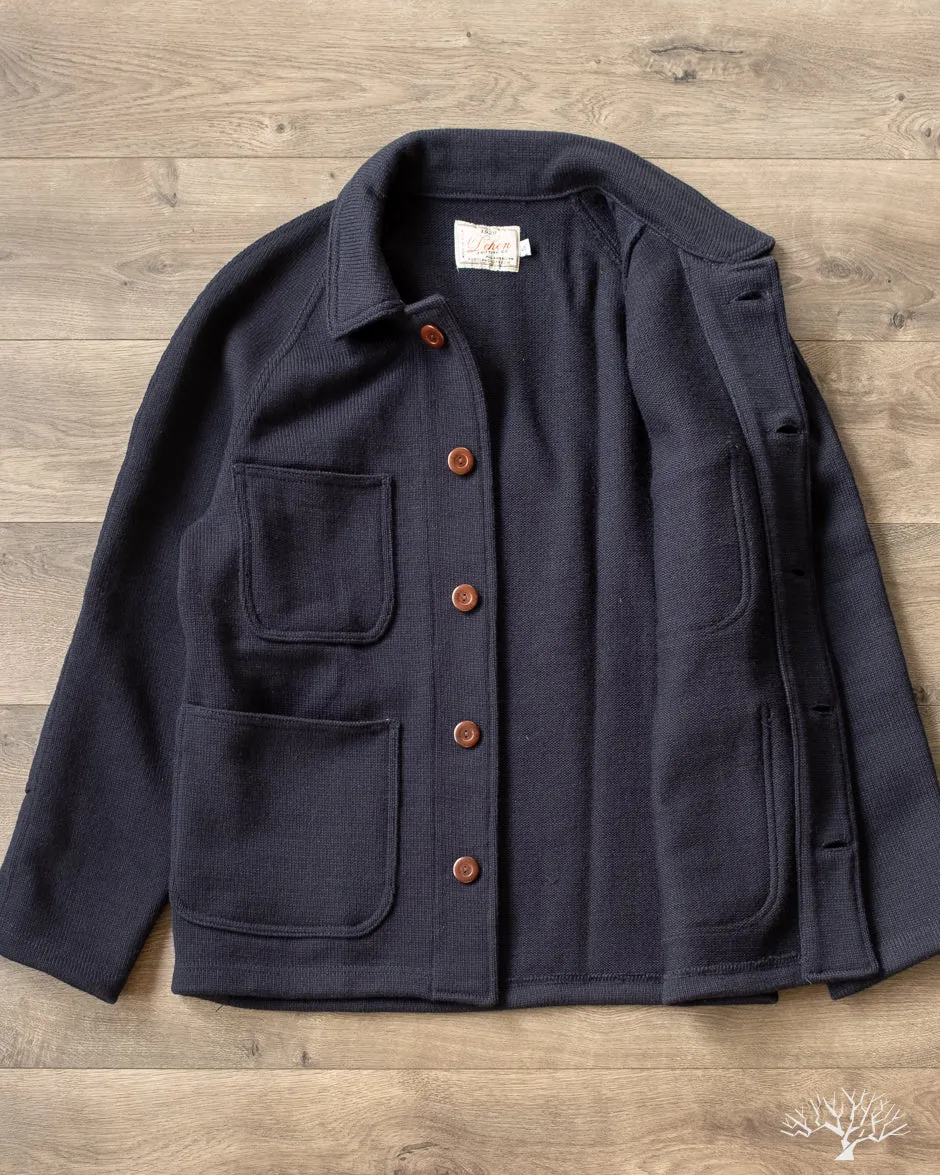 Knit Work Coat - Dark Navy