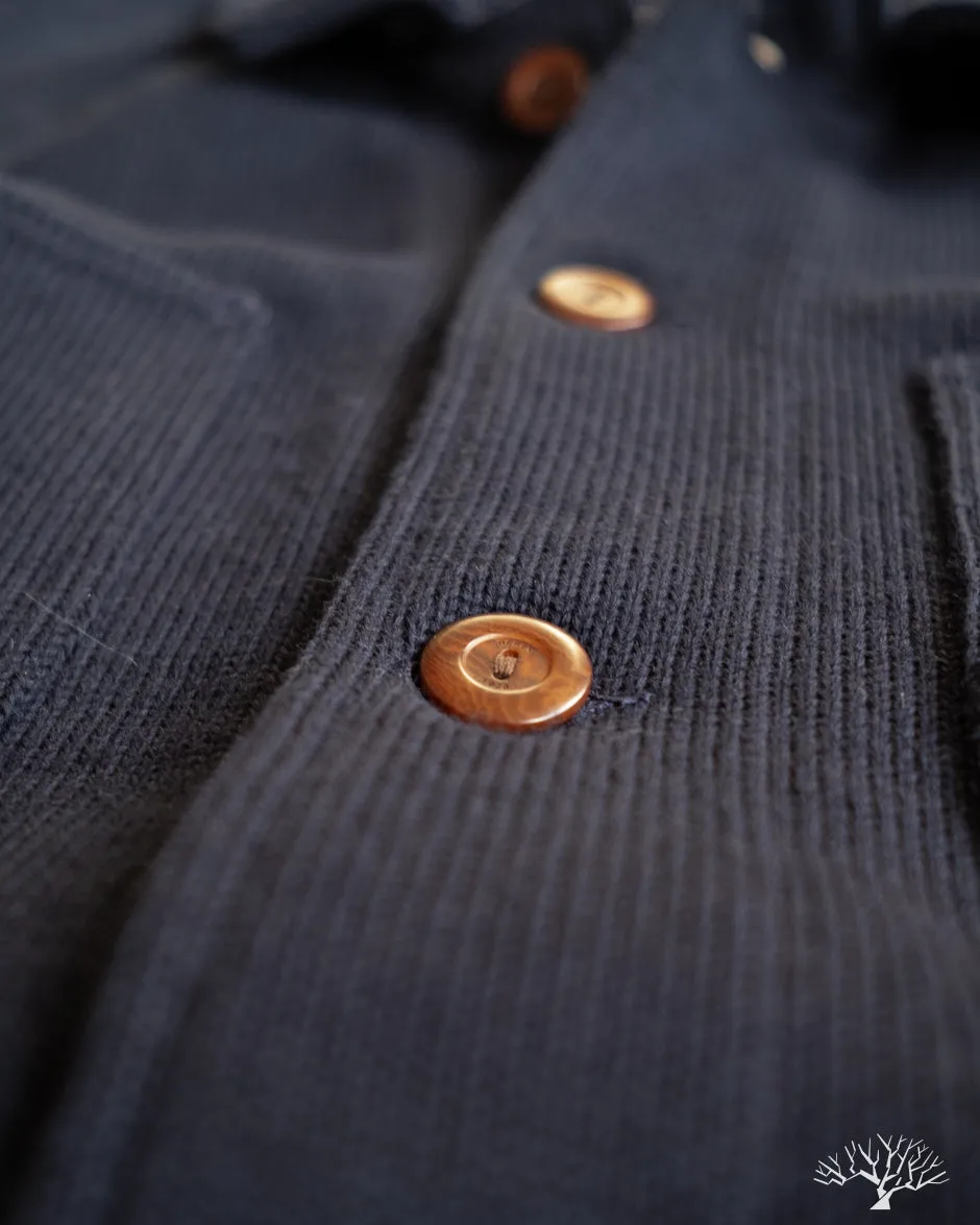 Knit Work Coat - Dark Navy