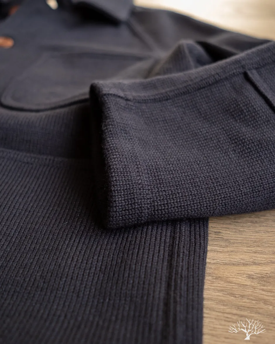 Knit Work Coat - Dark Navy