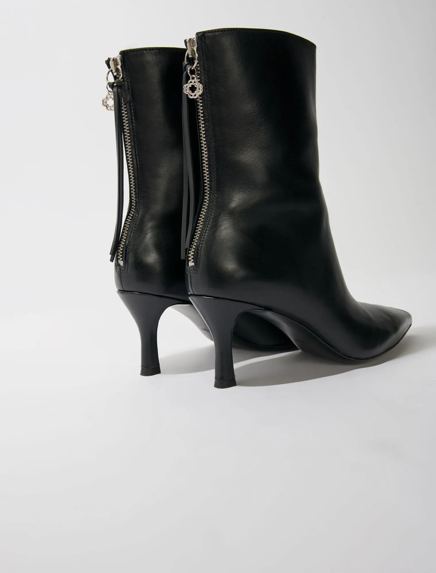 Leather ankle boots