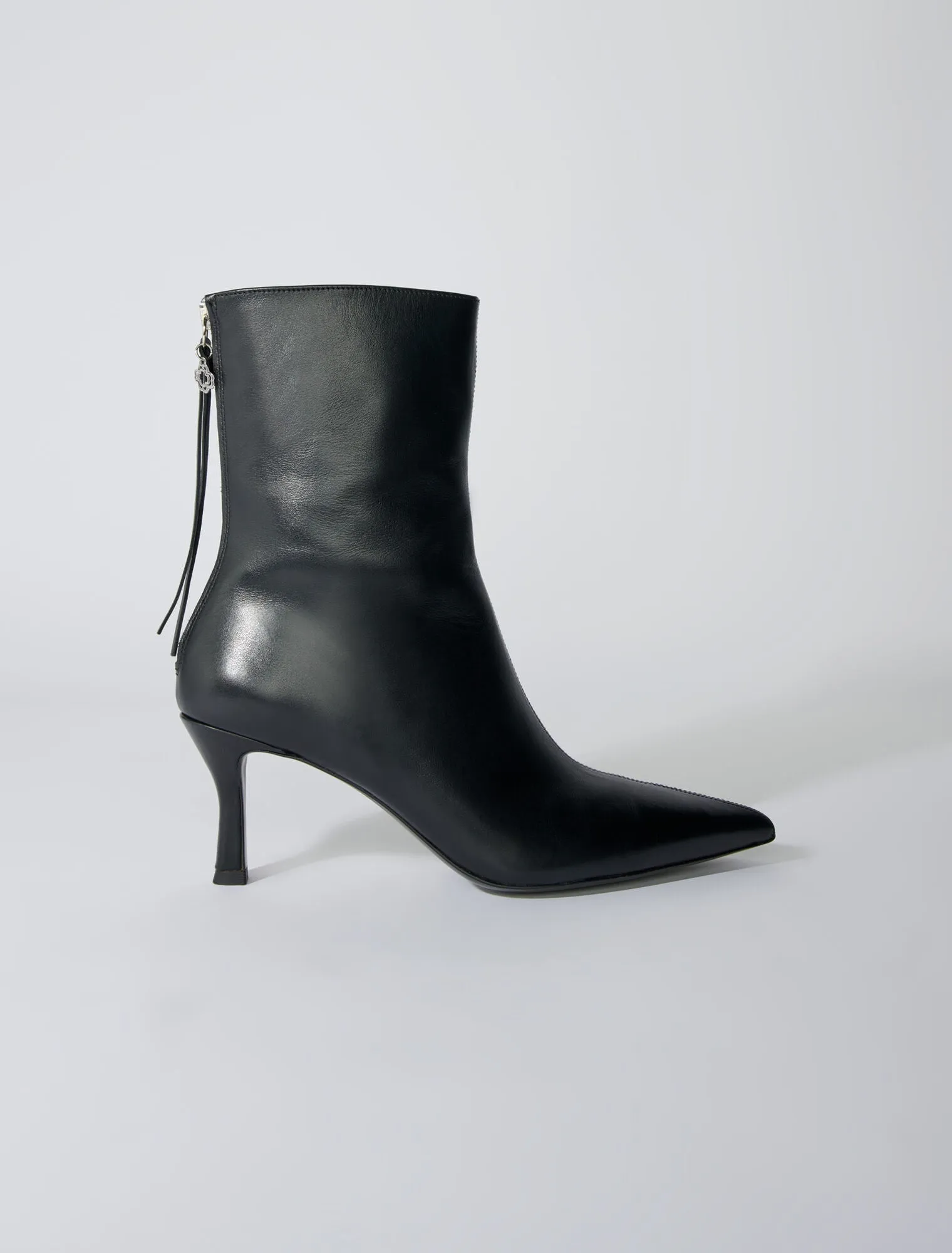 Leather ankle boots