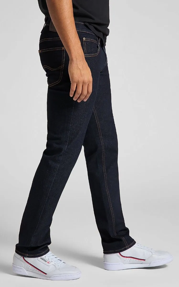 Lee Daren Zip Regular Straight Denim Jeans Rinse