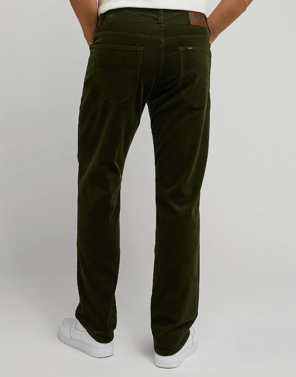 Lee Extreme Motion Straight Corduroy Jeans MVP Pesto