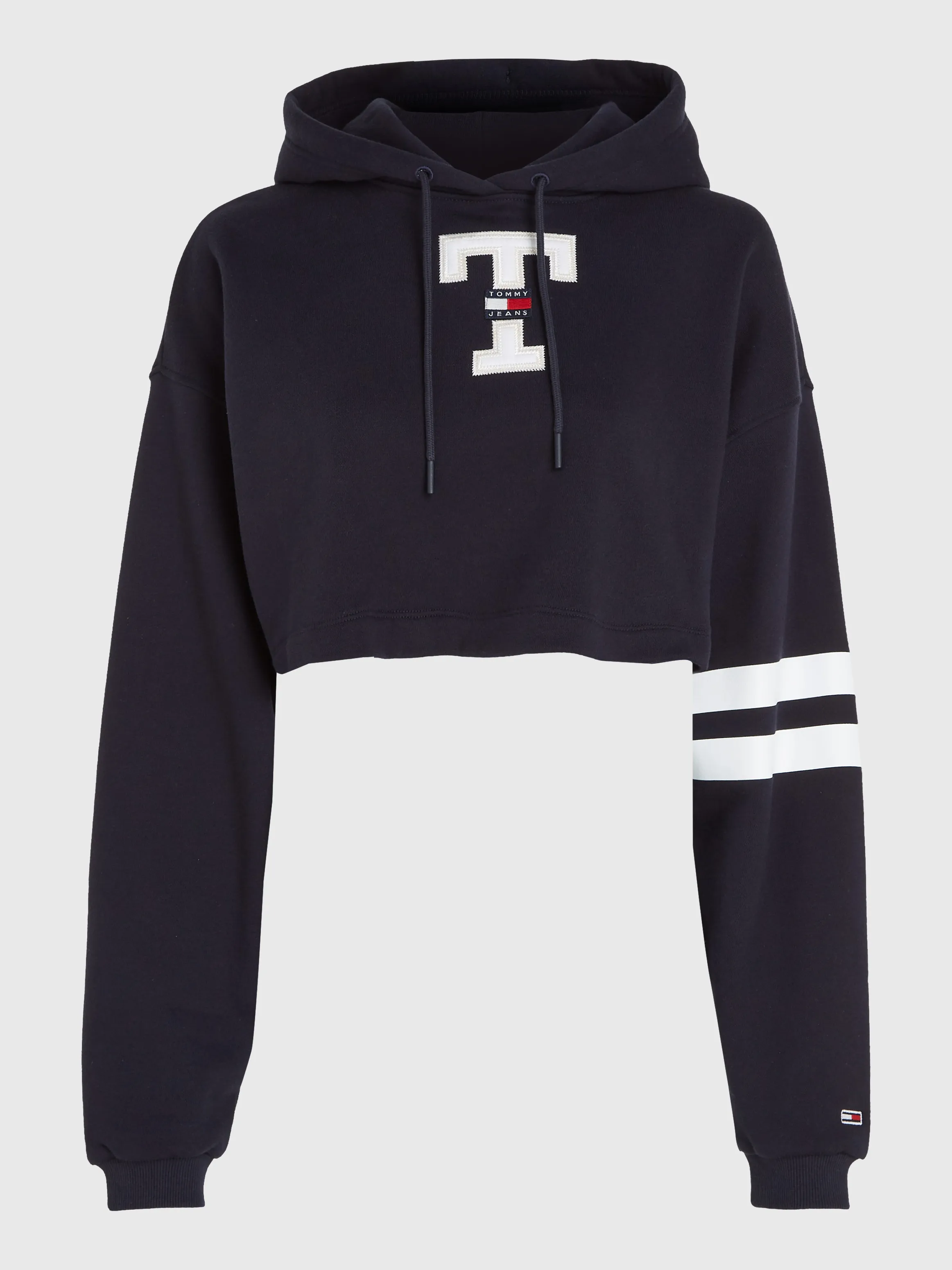 Letterman Cropped Hoodie | Sweatshirts & Hoodies | Tommy Jeans