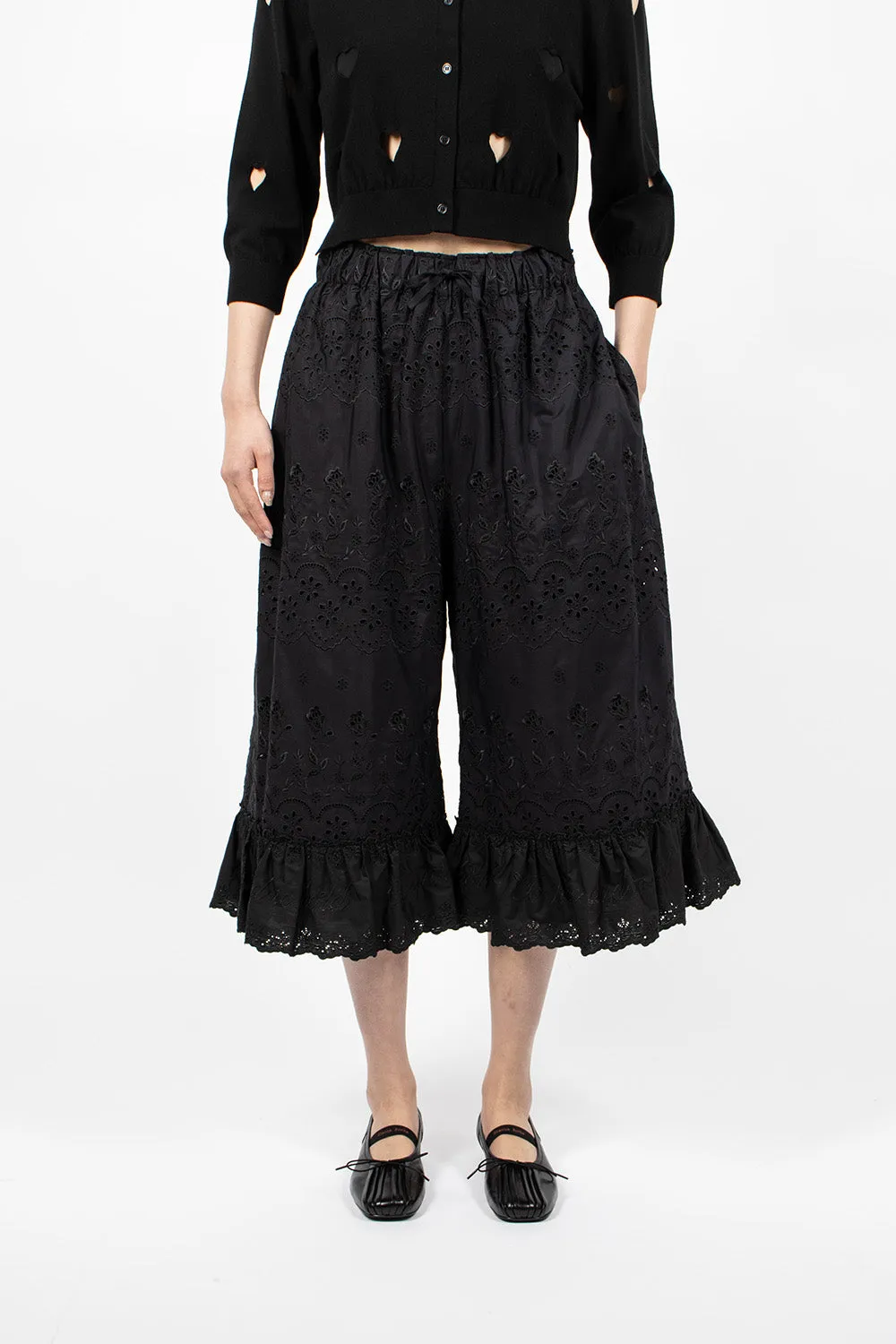 Long Bloomer Trousers Black