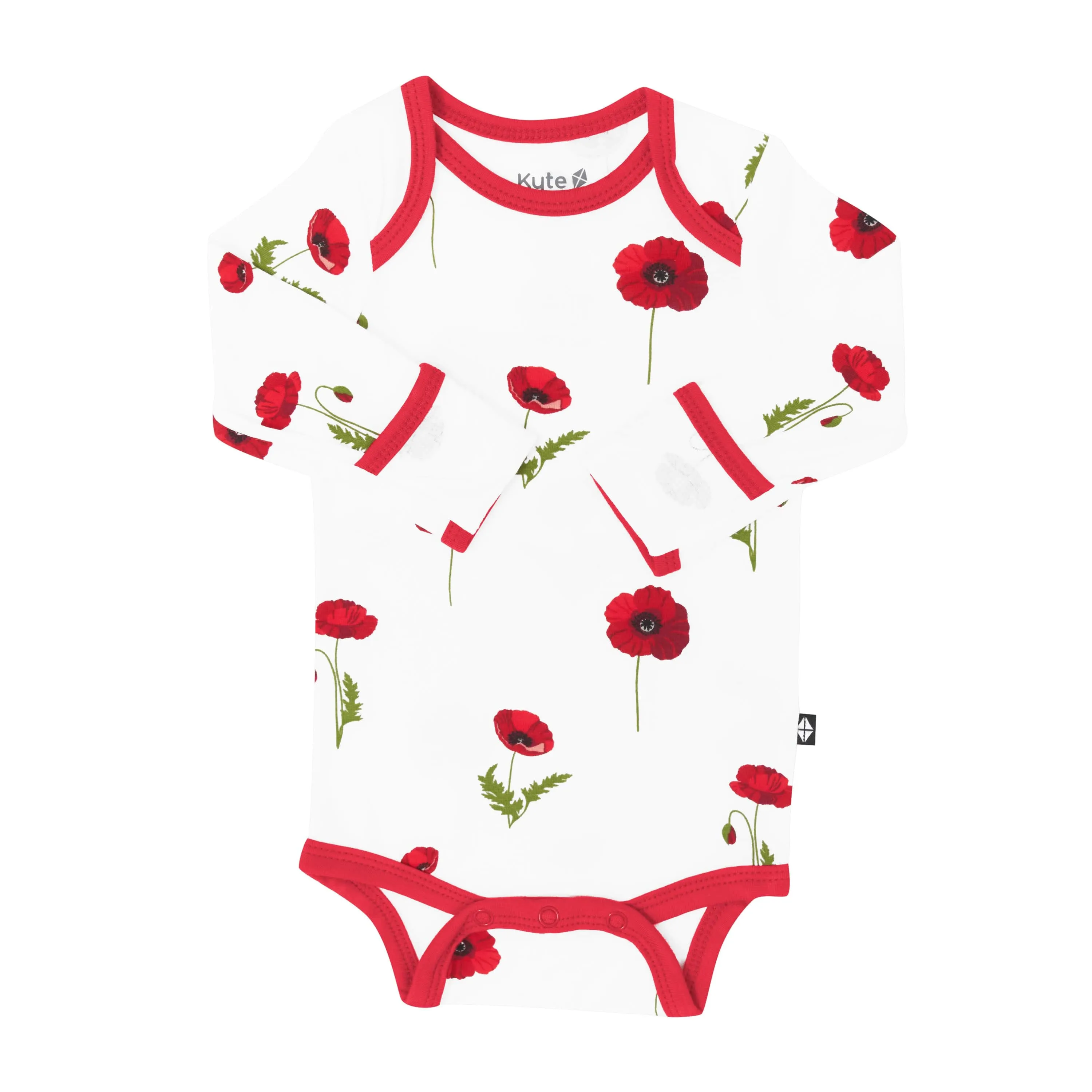 Long Sleeve Bodysuit in Cloud Poppies