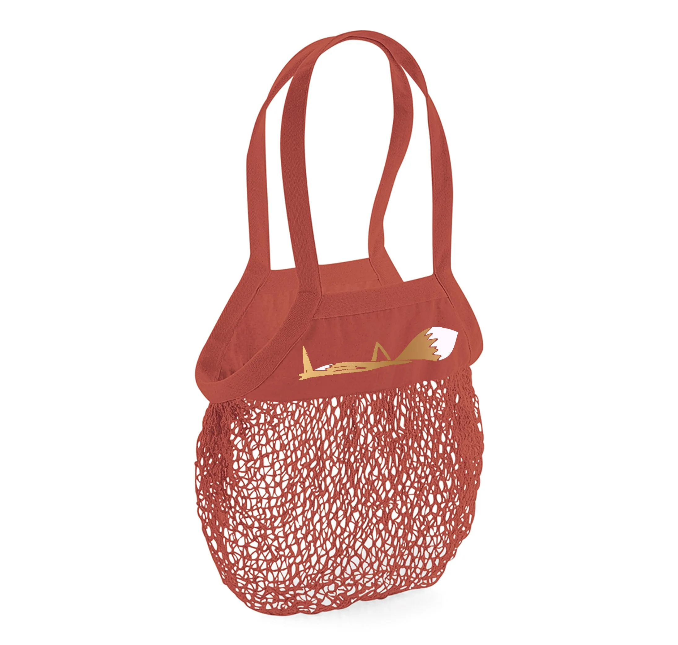 Mesh grocery bag, fox down