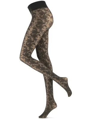 Oroblu Flower Bicolor Lace Tights ()