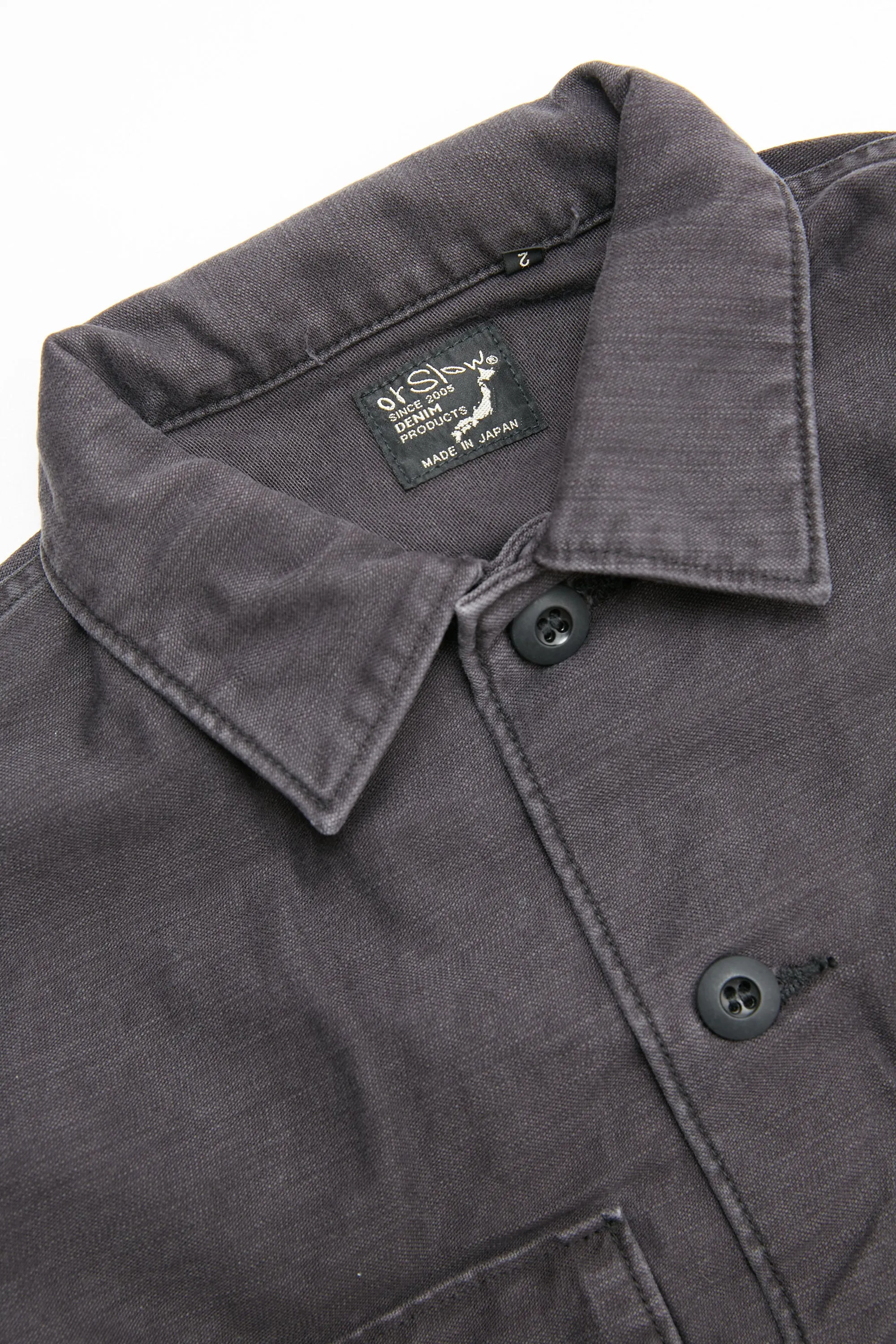 orSlow US Army Shirt - BLACK STONE 61S