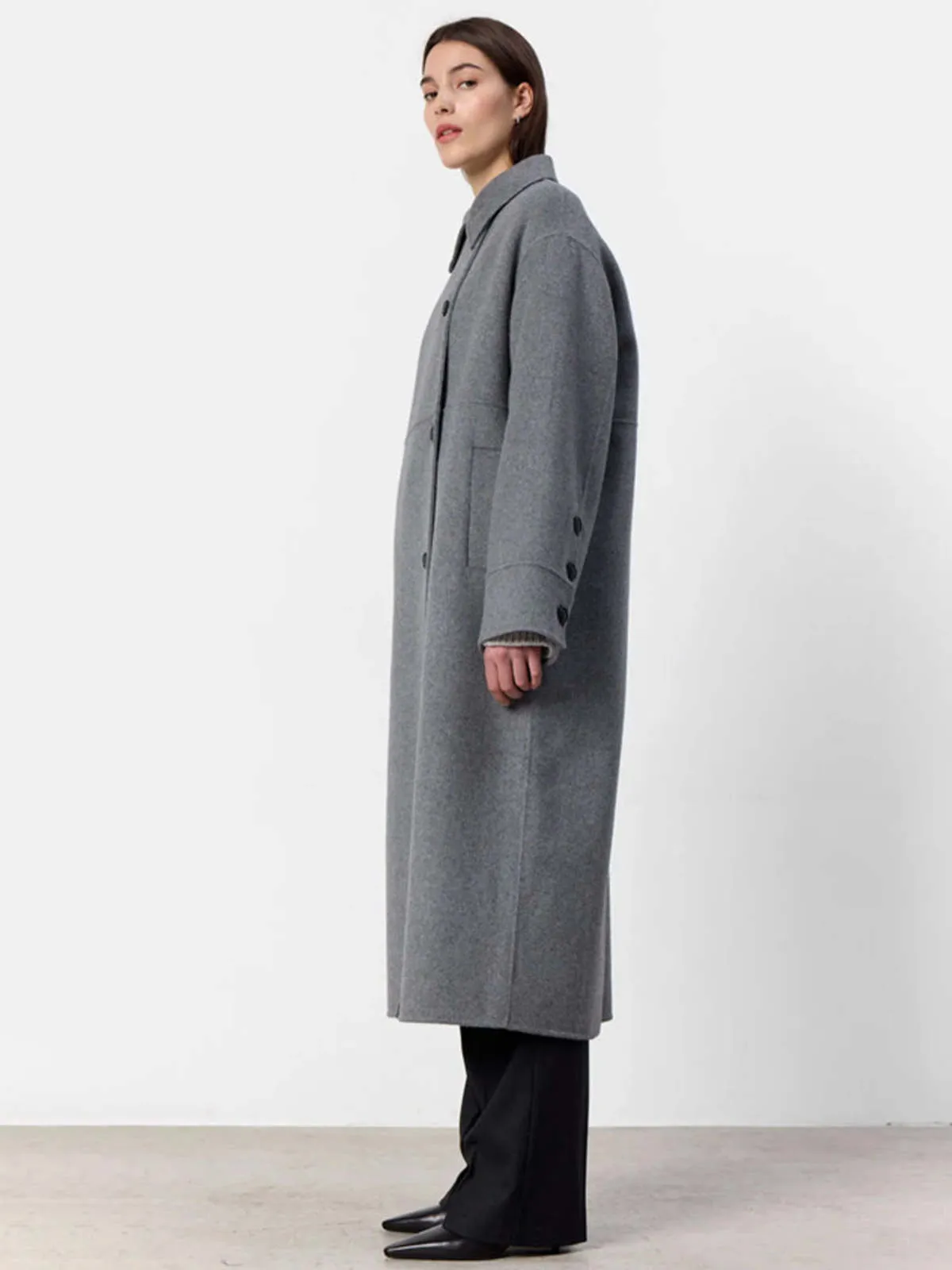 Owa OS Military Coat - Grey