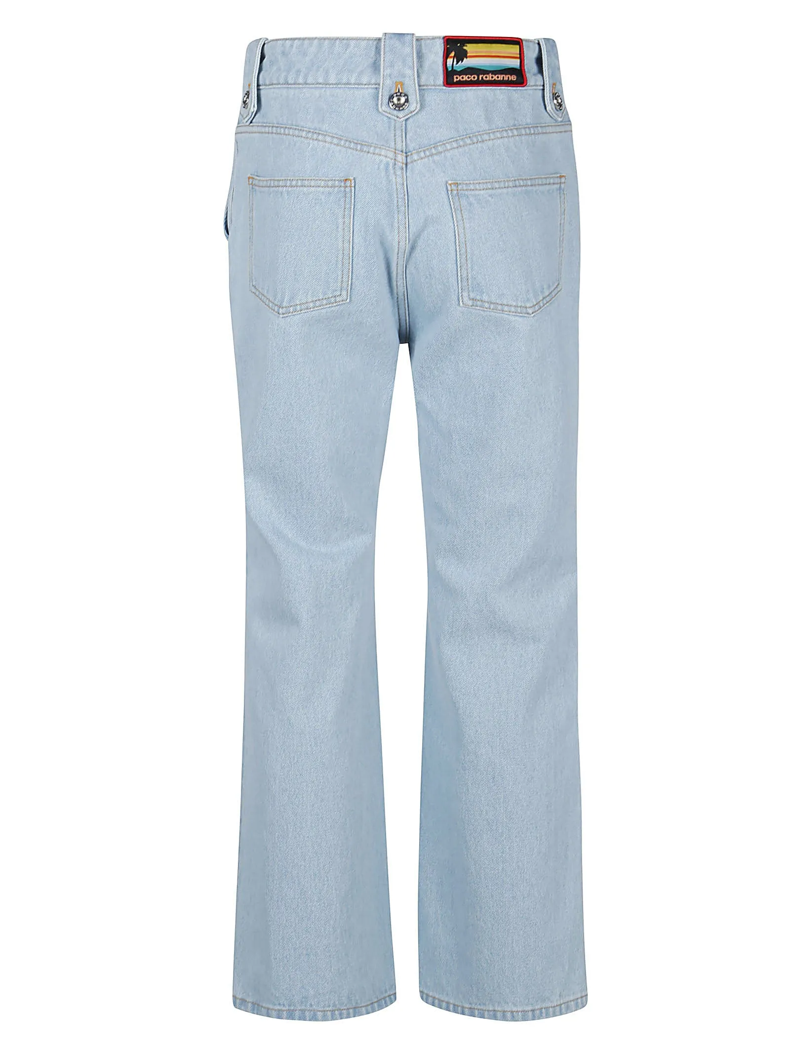 Paco Rabanne High-Waisted Cropped Jeans