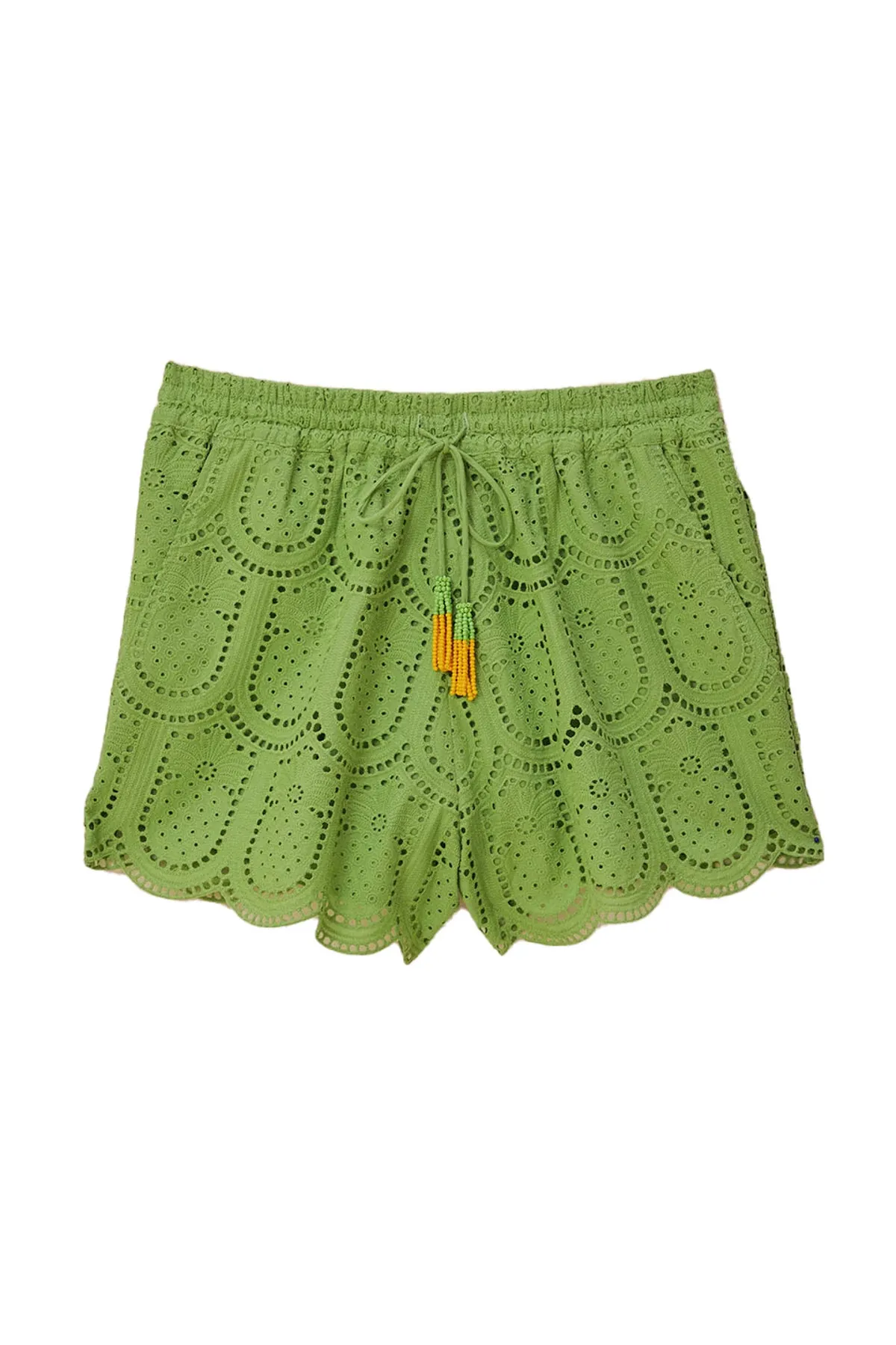 Pineapple Eyelet Green Shorts