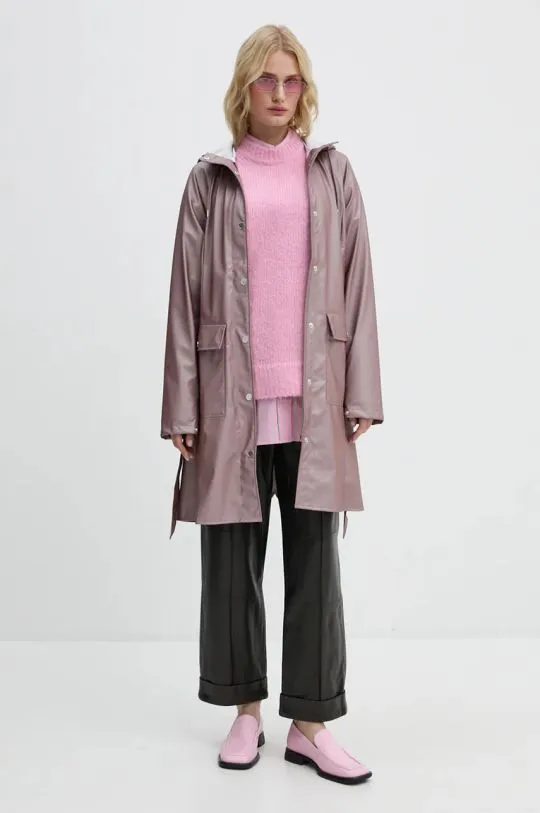 Rains jacket Curve Jacket W3 women's violet color 18130-37