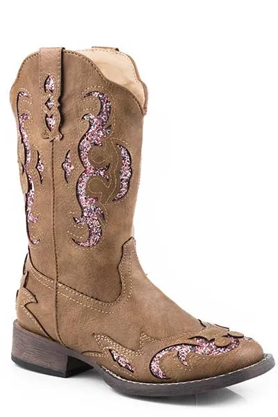 Roper Girls Glitter Gypsy Tan Boot