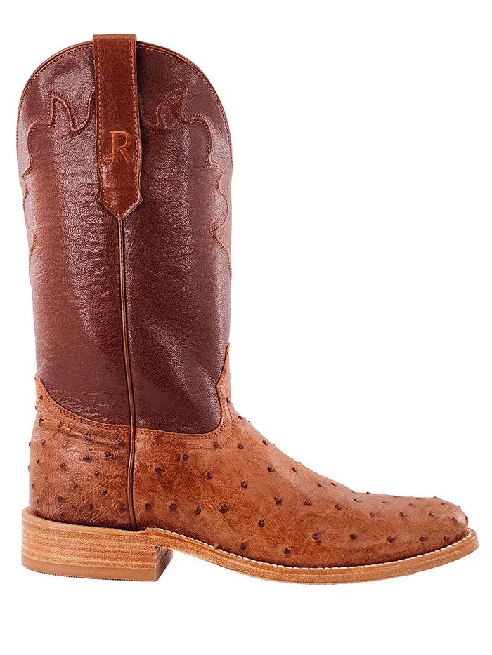 R.Watson RW4002-5  Mens Roper Full Quill Ostrich Cognac