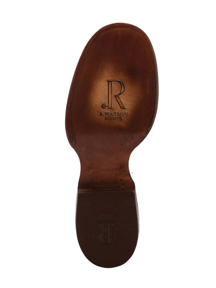 R.Watson RW4002-5  Mens Roper Full Quill Ostrich Cognac