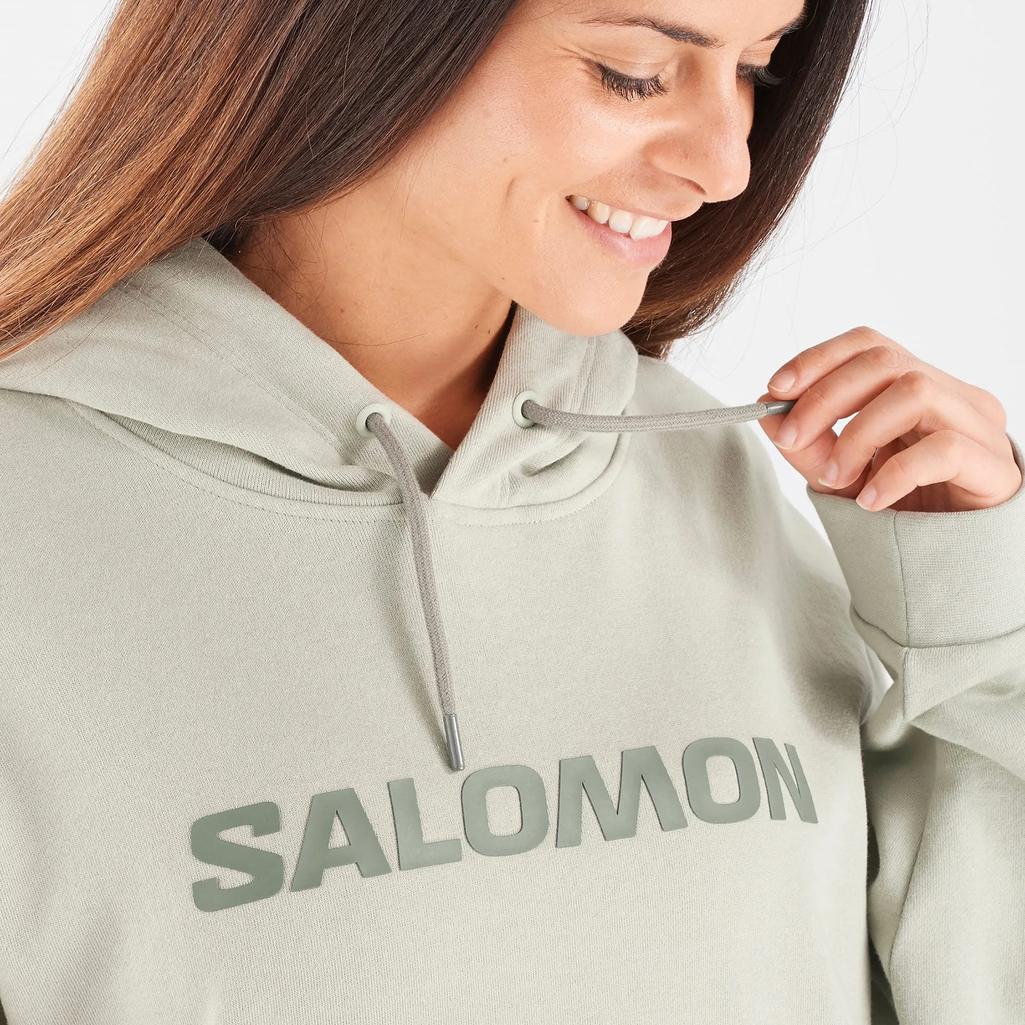 Salomon Unisex Outlife Logo Winter Hoody Wrought Iron/Sedona Sage | Buy Salomon Unisex Outlife Logo Winter Hoody Wrought Iron/Se