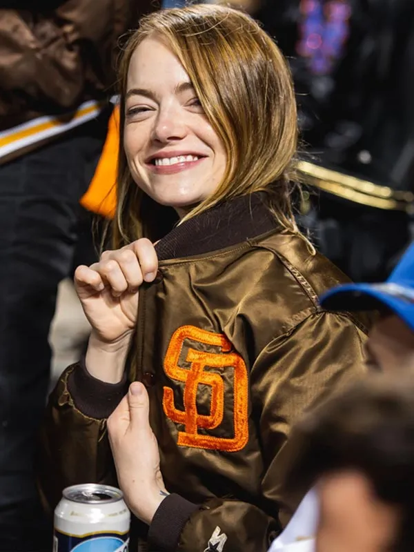 San Diego Padres Emma Stone Jacket - William Jacket