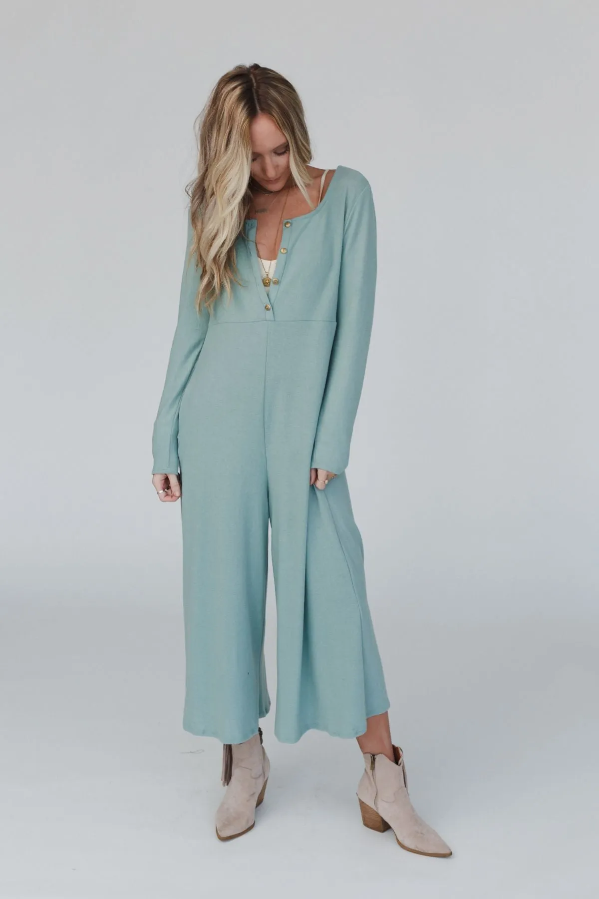 Simply Comfort Jumpsuit - Teal