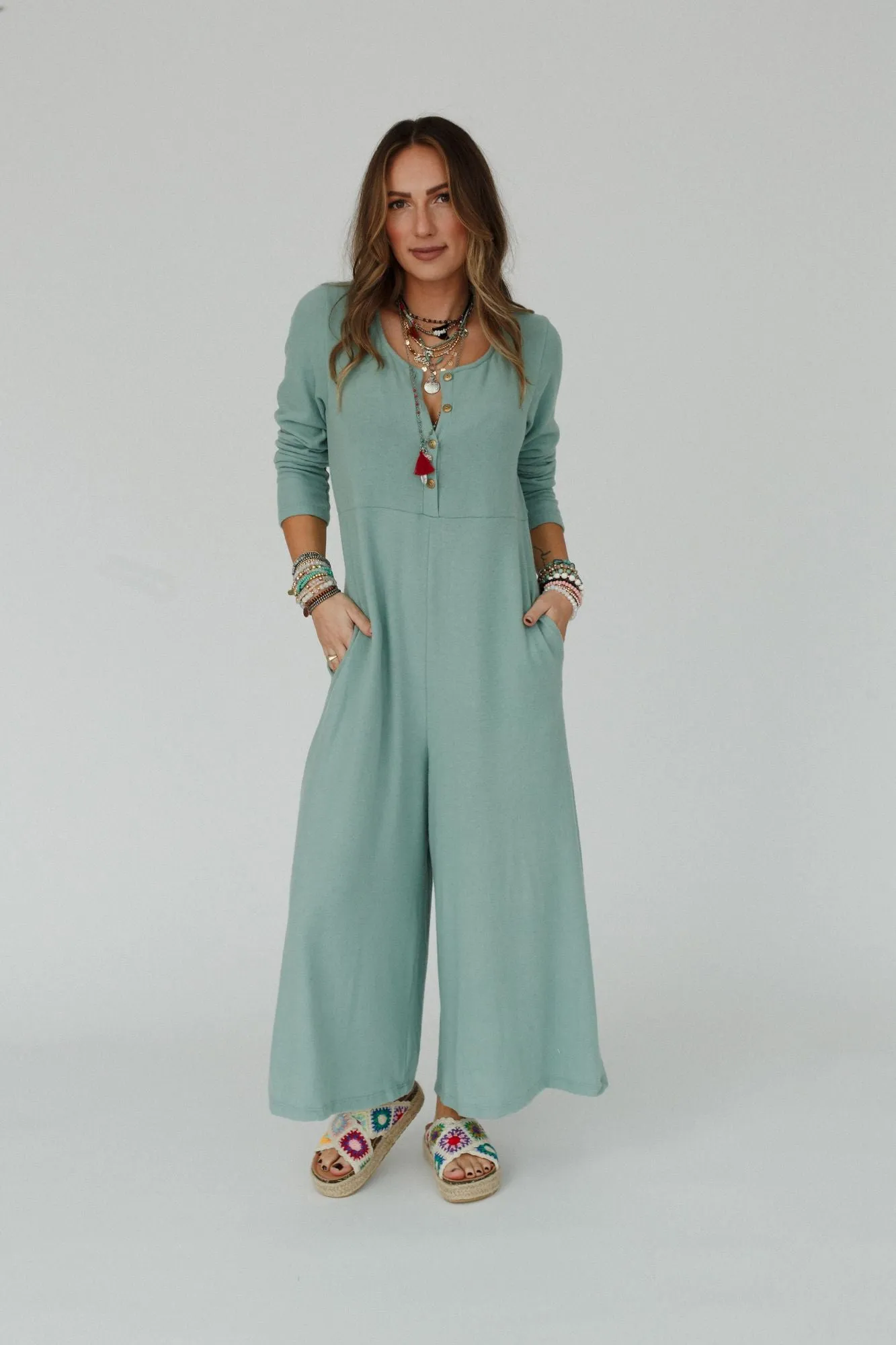 Simply Comfort Jumpsuit - Teal