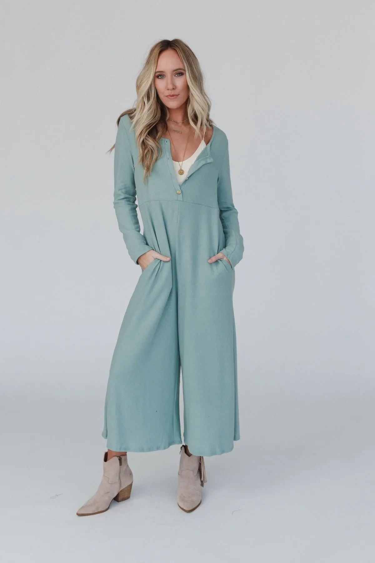 Simply Comfort Jumpsuit - Teal