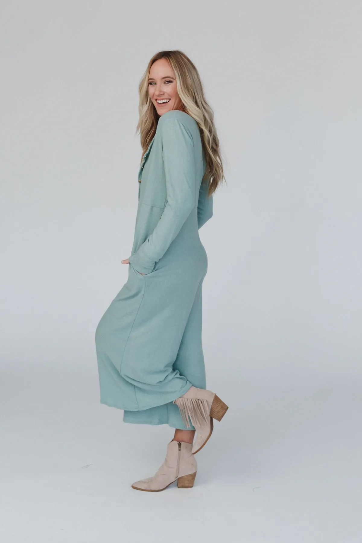 Simply Comfort Jumpsuit - Teal