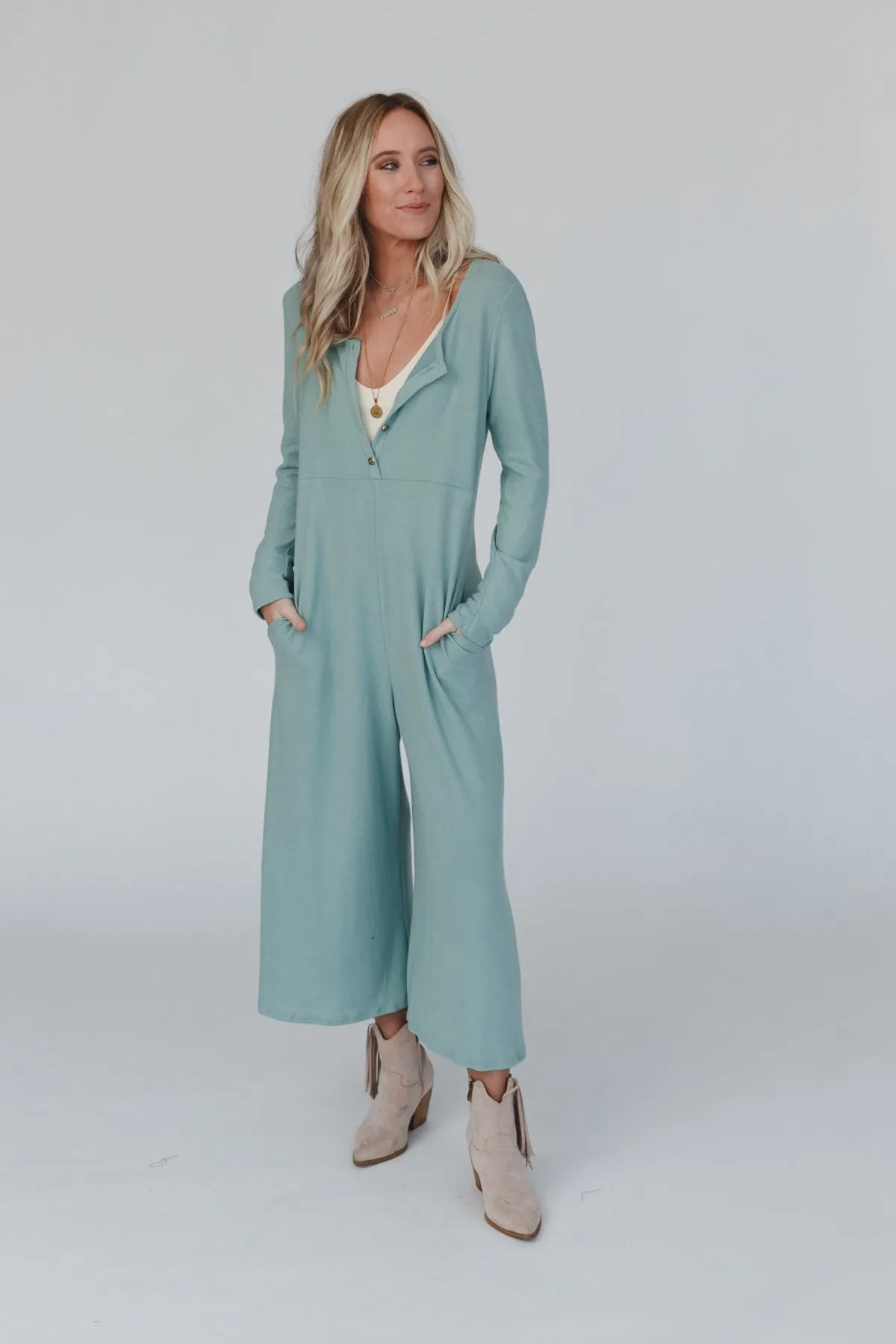 Simply Comfort Jumpsuit - Teal