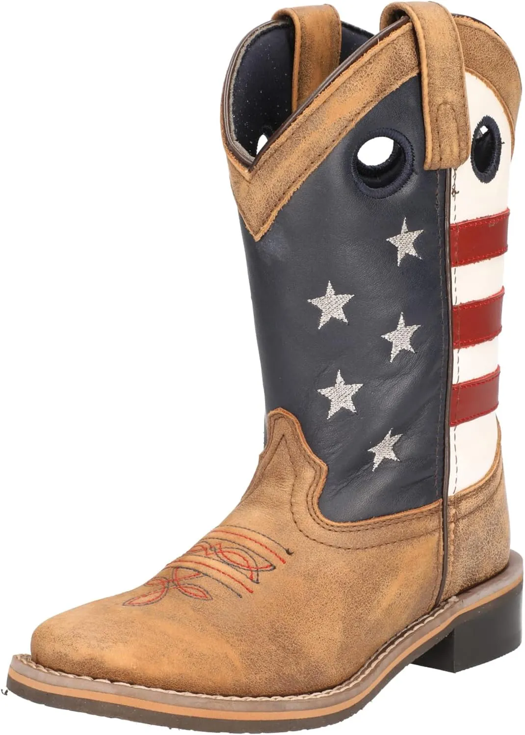 SMOKEY MOUNTAIN STARS AND STRIPES WESTERN BOOT YOUTH 3.5