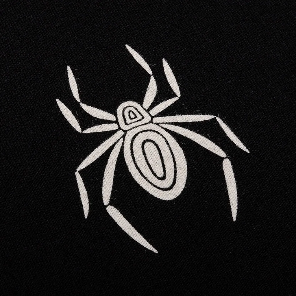 Spidered Long Sleeve T-Shirt - Black