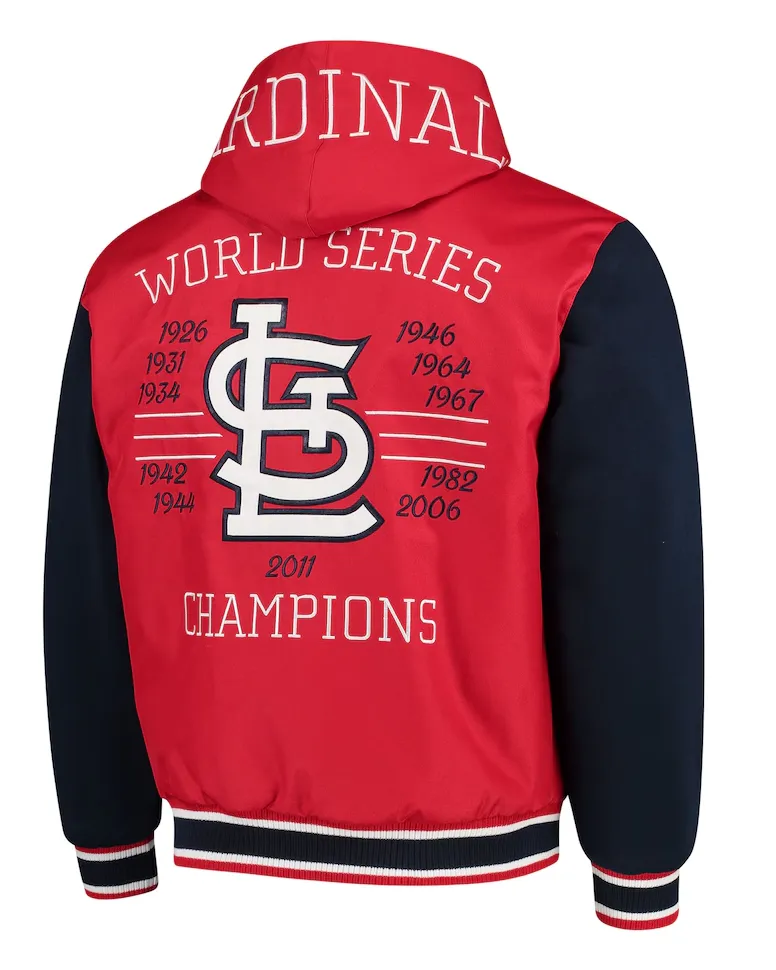 St Louis Cardinals Jacket With Hood - William Jacket