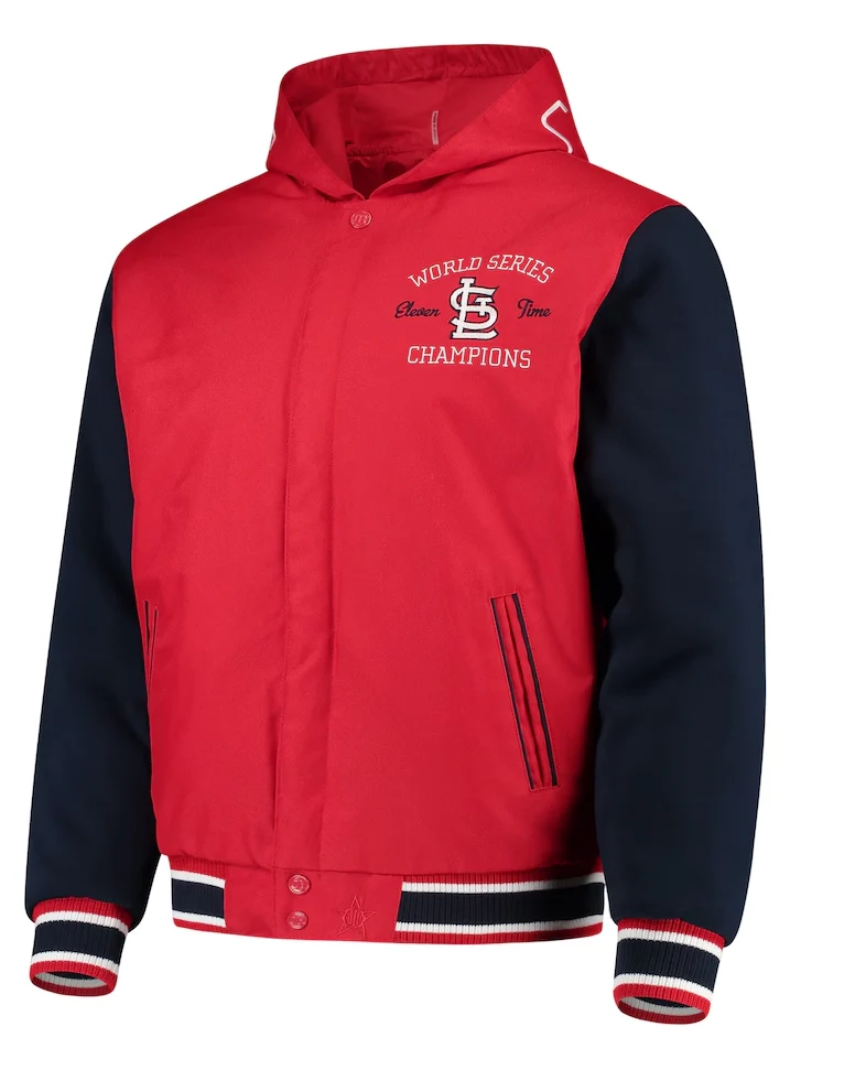 St Louis Cardinals Jacket With Hood - William Jacket