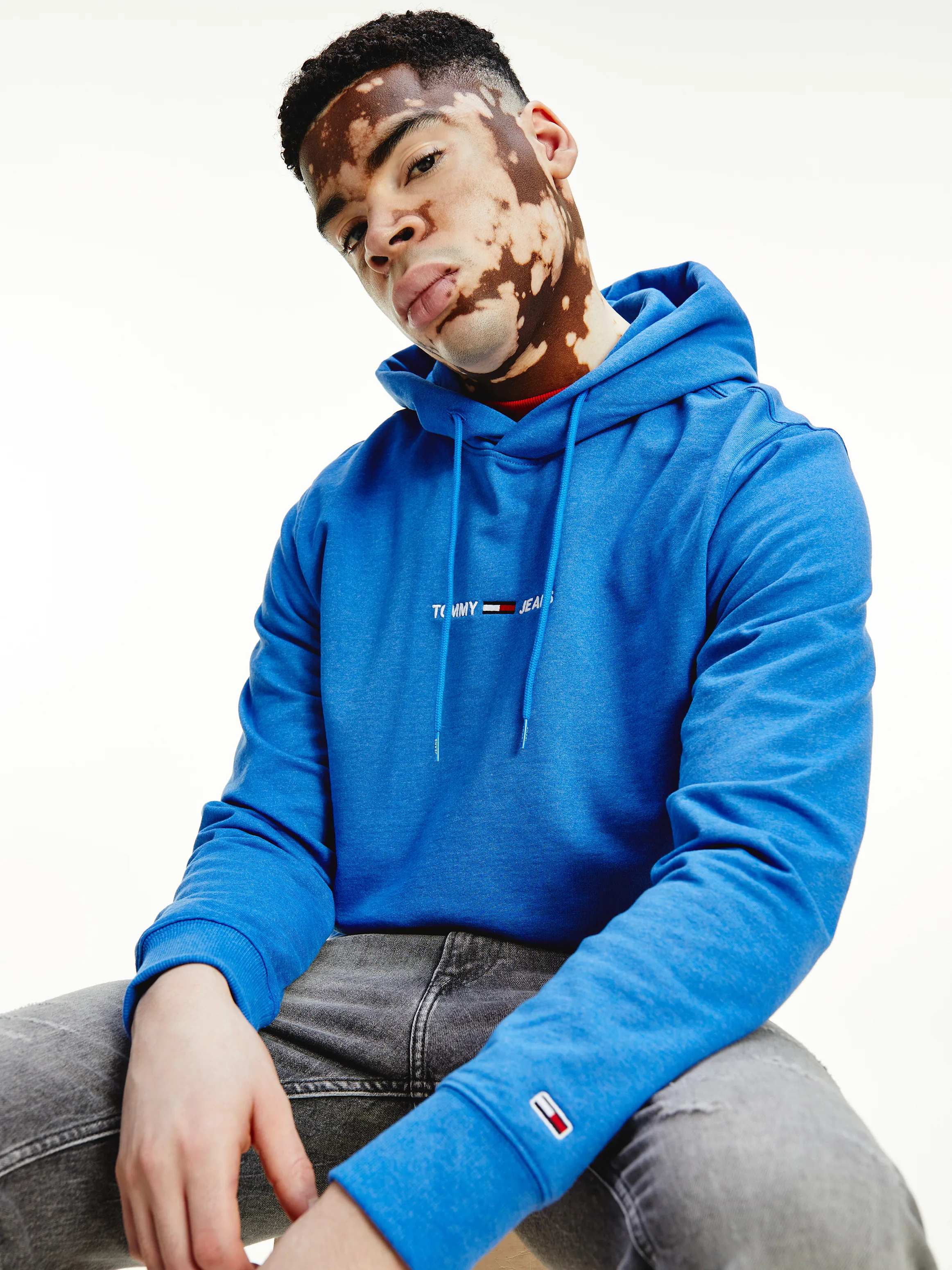 Straight Logo Heathered Hoodie | Hoodies | Tommy Hilfiger