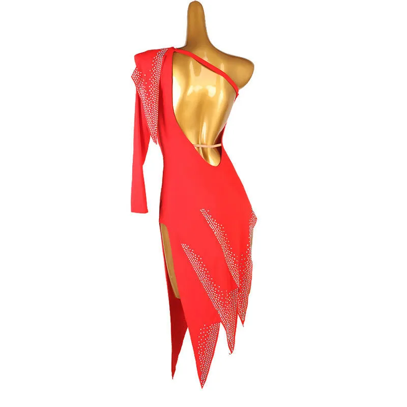 Striking Asymmetric Dress | LQ358