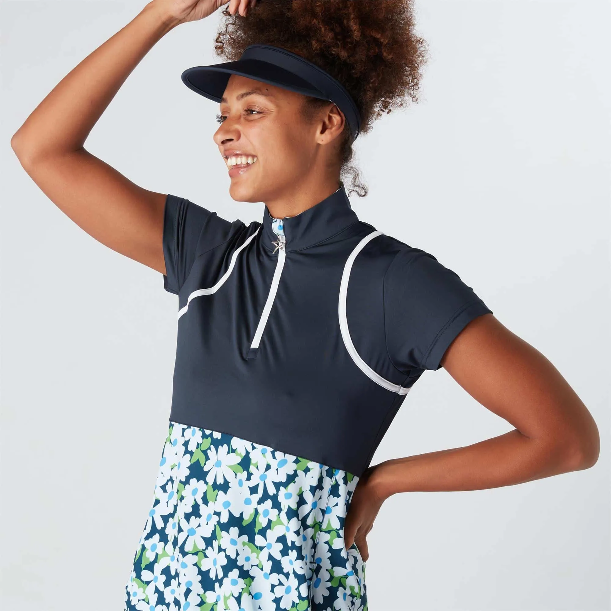 Swing Out Sister Bloom Cap Sleeve Ladies Golf Dress Daisy Chain