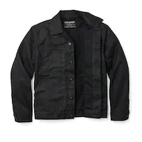 Tin Cloth Short Lined Cruiser Jacket - Black