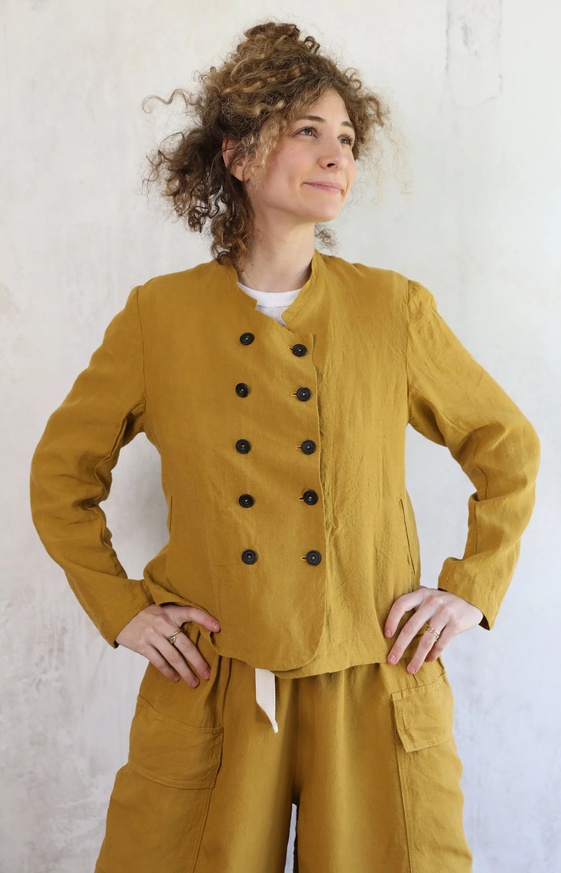 Toffee Linen Nellie Jacket