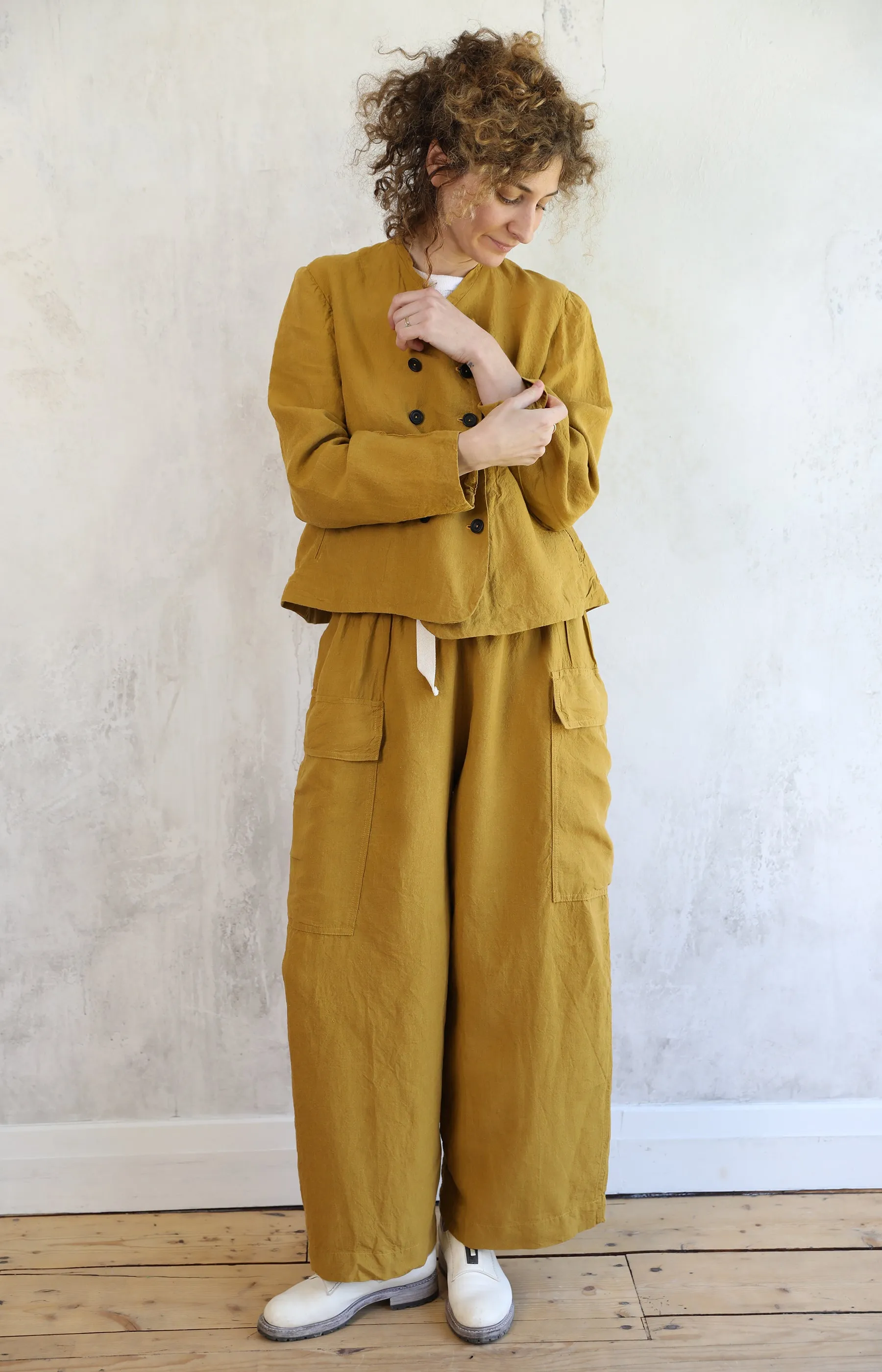 Toffee Linen Nellie Jacket