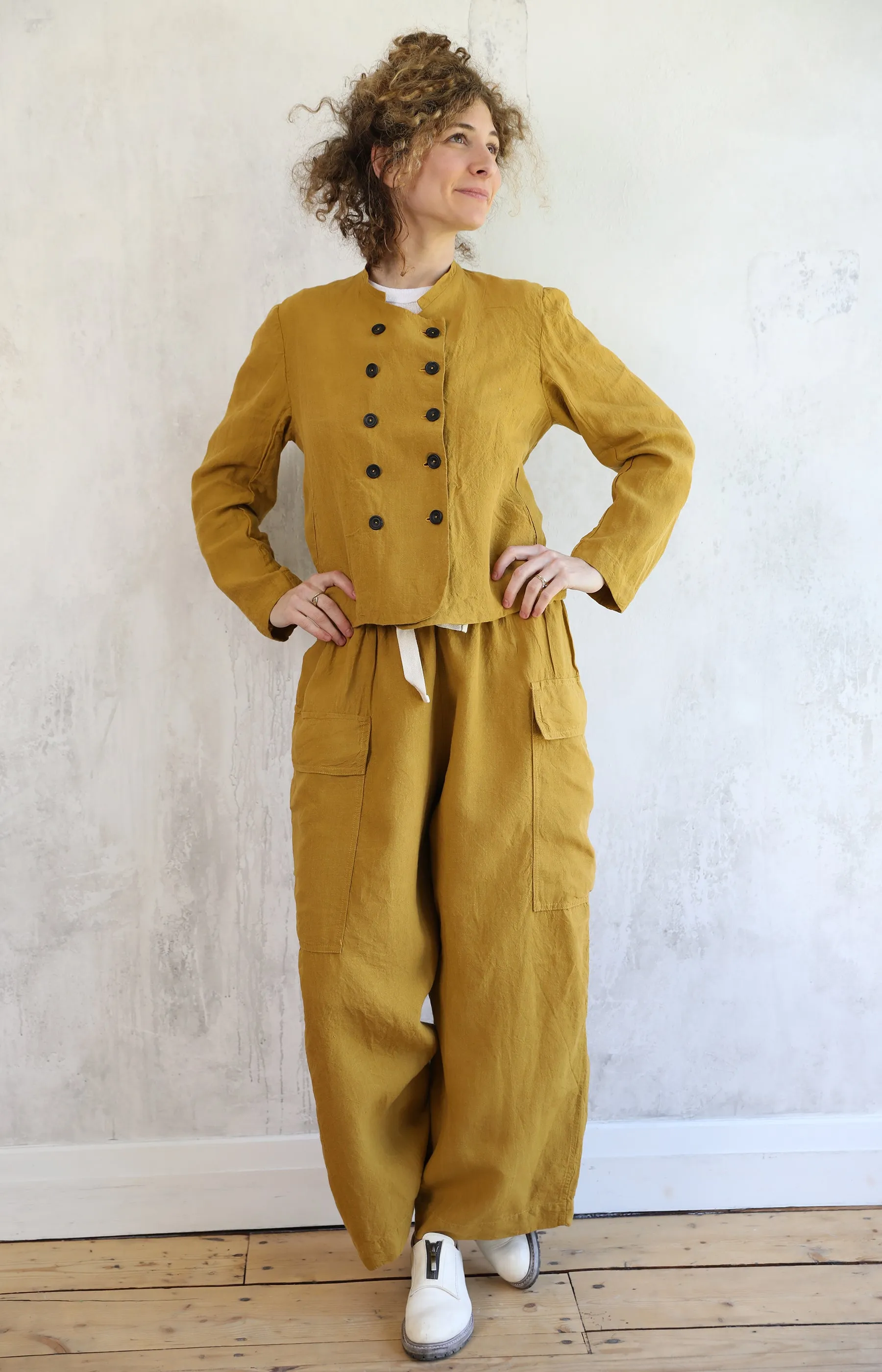 Toffee Linen Nellie Jacket