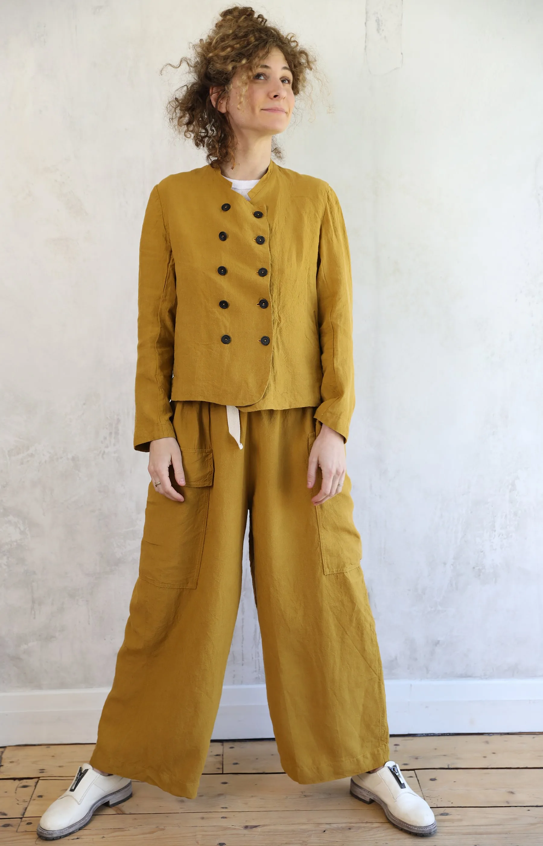 Toffee Linen Nellie Jacket