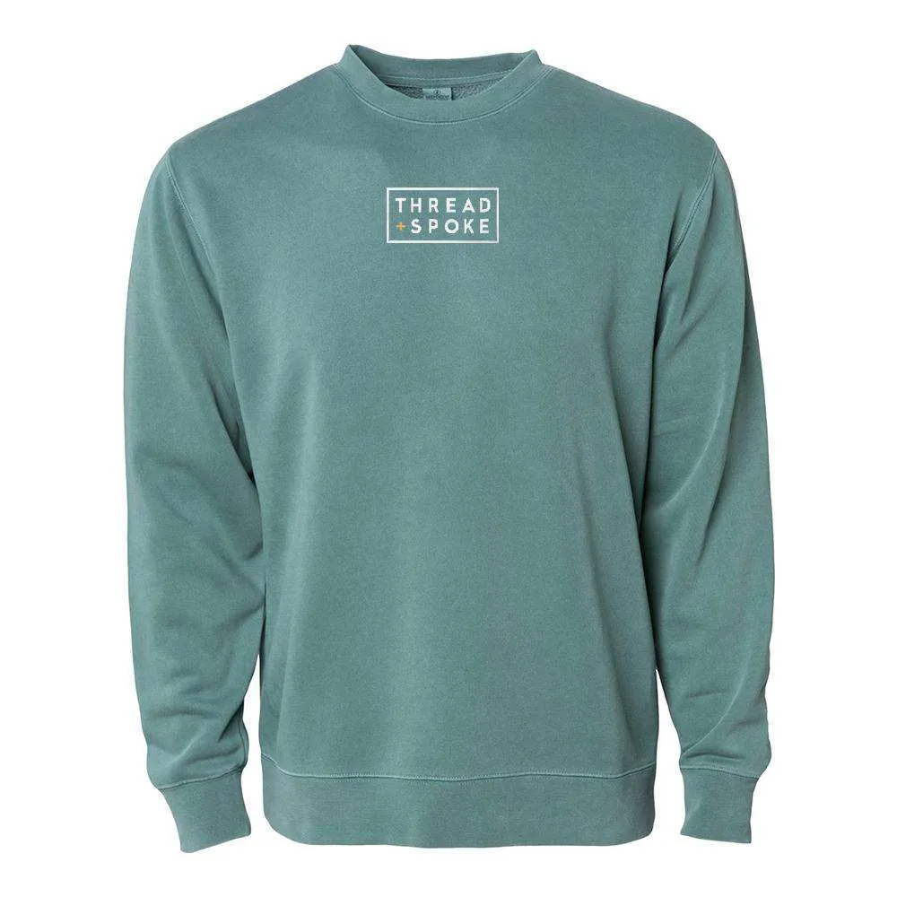 T+S Logo Crewneck Sweater Alpine Green