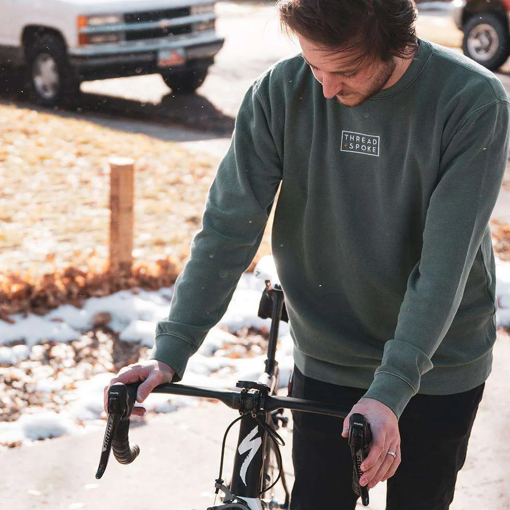 T+S Logo Crewneck Sweater Alpine Green