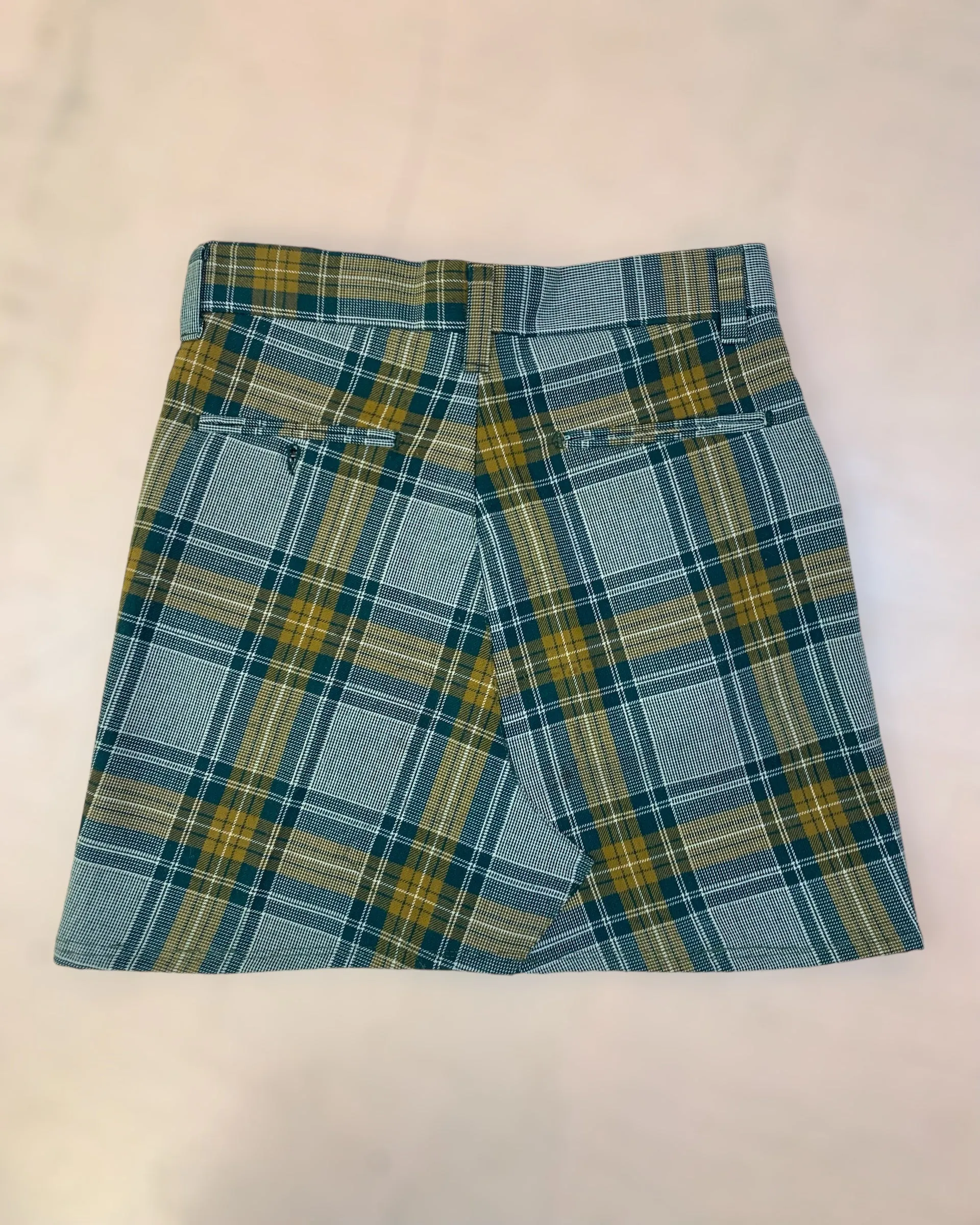 Upcycled transformed plaid skirt