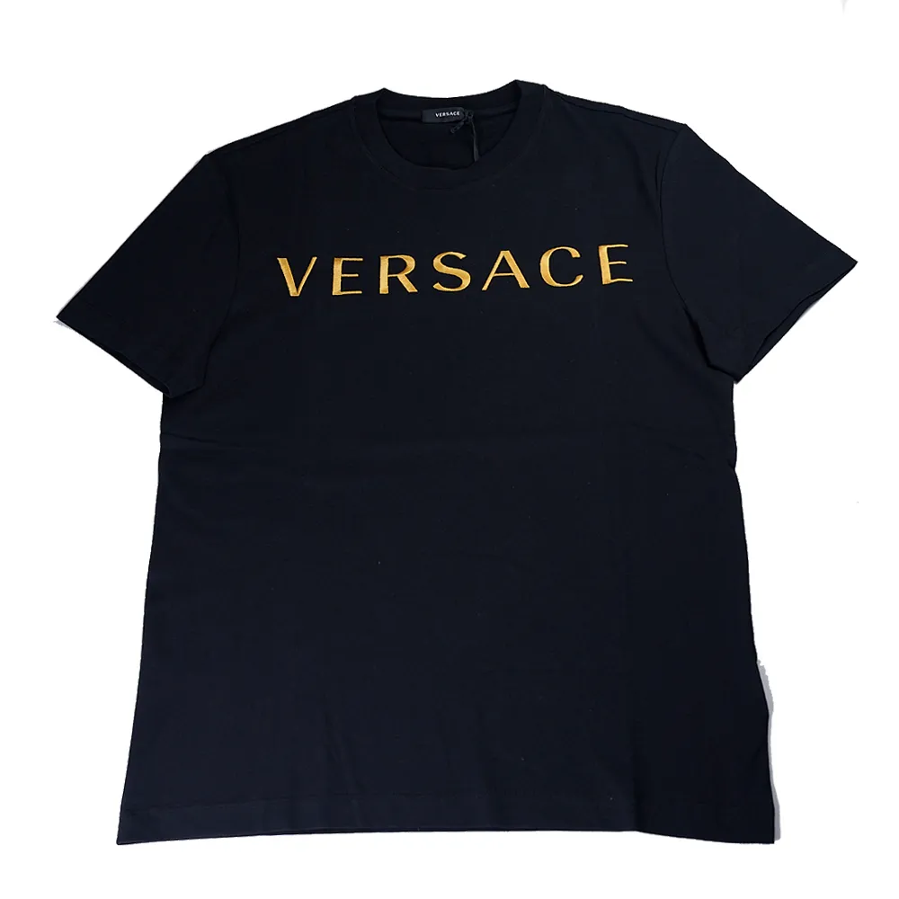 VERSACE  |Plain Logo Luxury T-Shirts