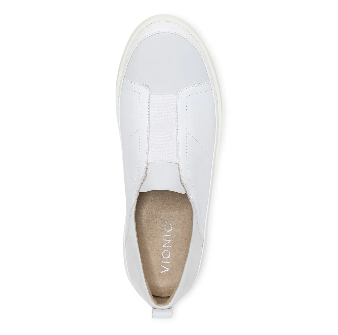 VIONIC ZINAH LEATHER SLIP ON SNEAKER