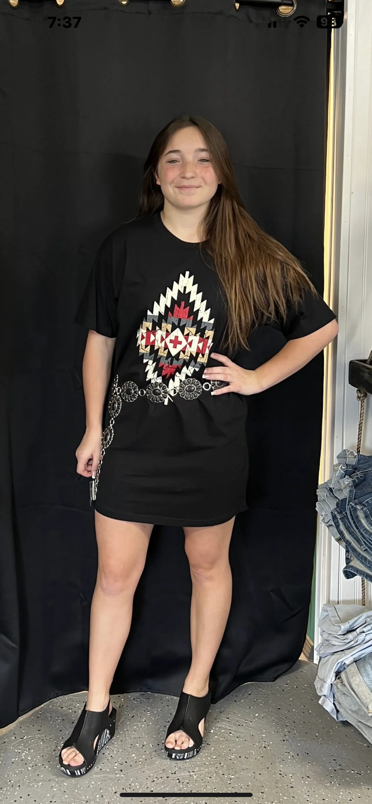 WALK THIS WAY BOYFRIEND TSHIRT DRESS