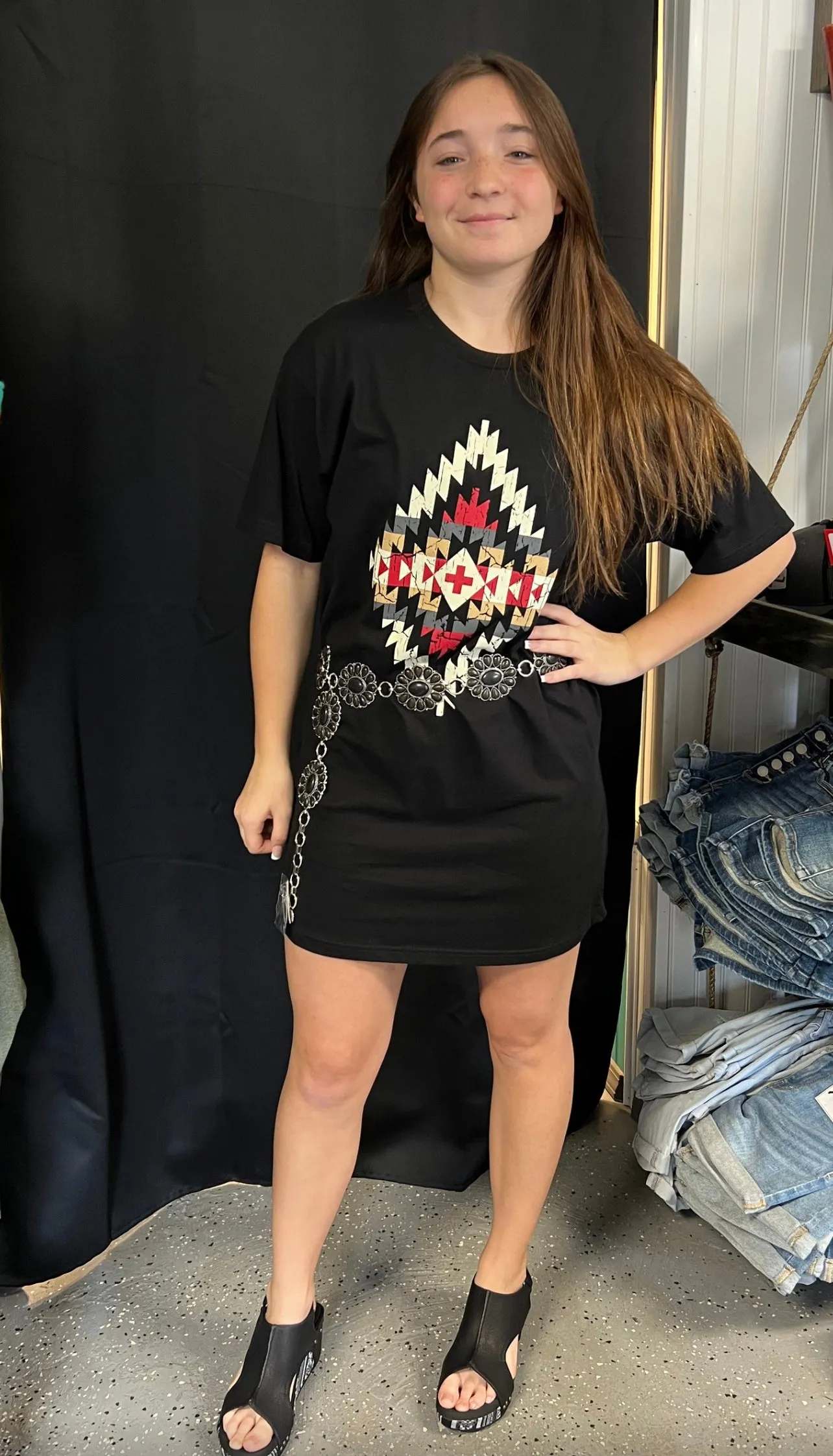 WALK THIS WAY BOYFRIEND TSHIRT DRESS