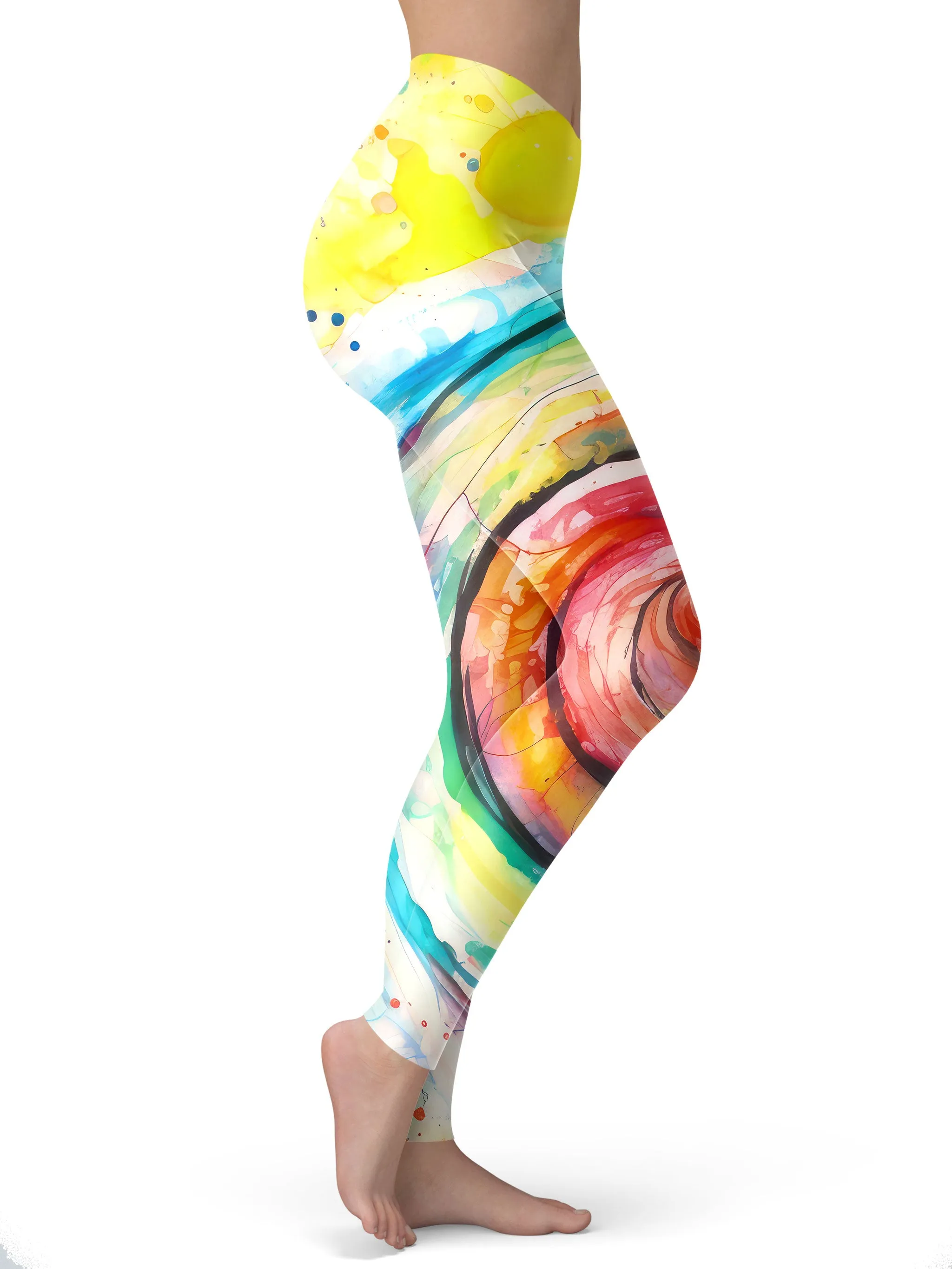 Water Color Swirl Leggings