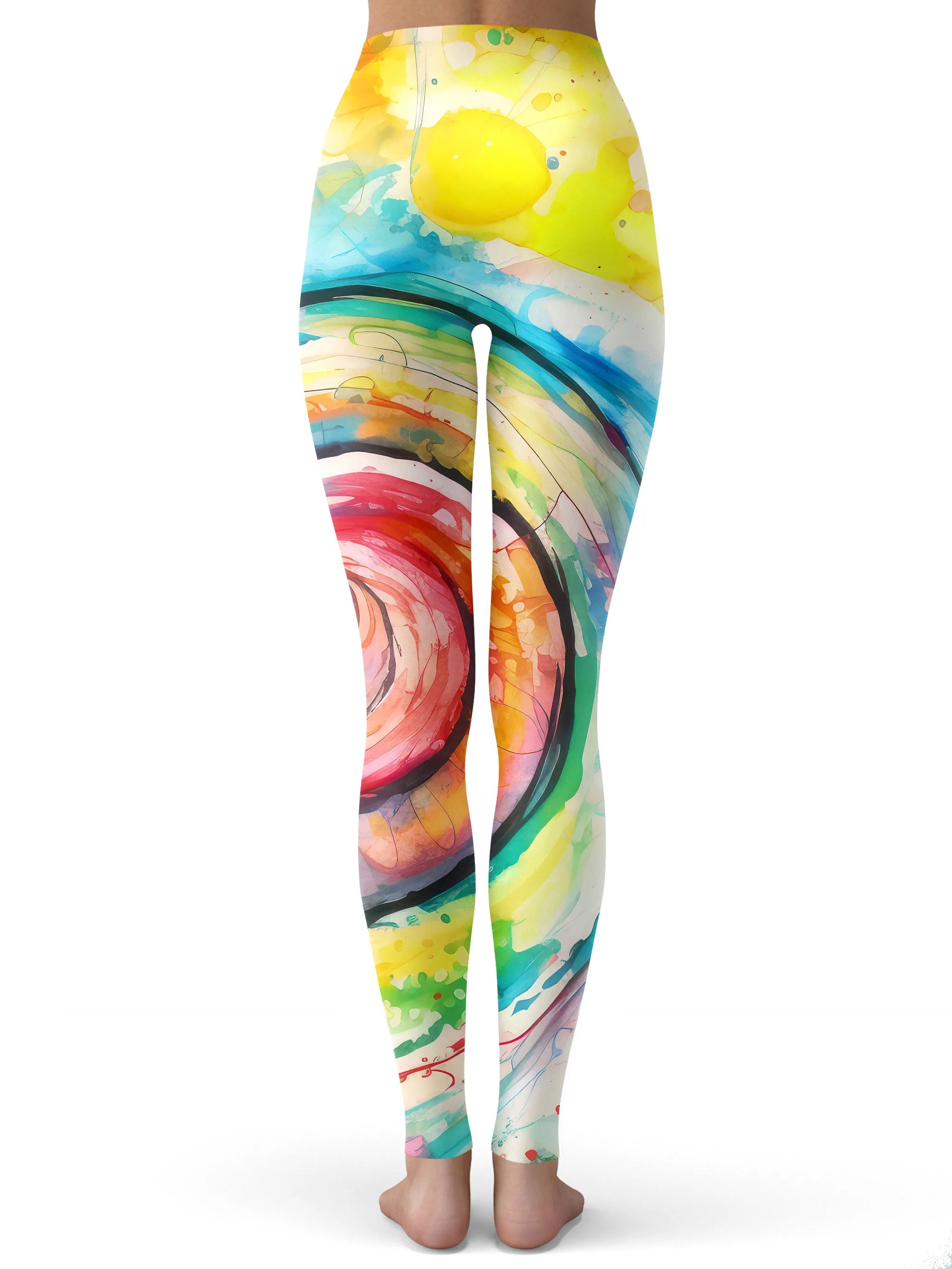 Water Color Swirl Leggings