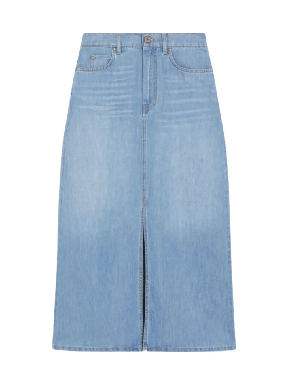 Weekend Max Mara Gelada Denim Maxi in Navy Light