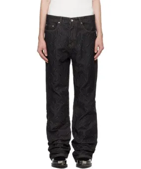 Who Decides War Black Thread Plate Jeans